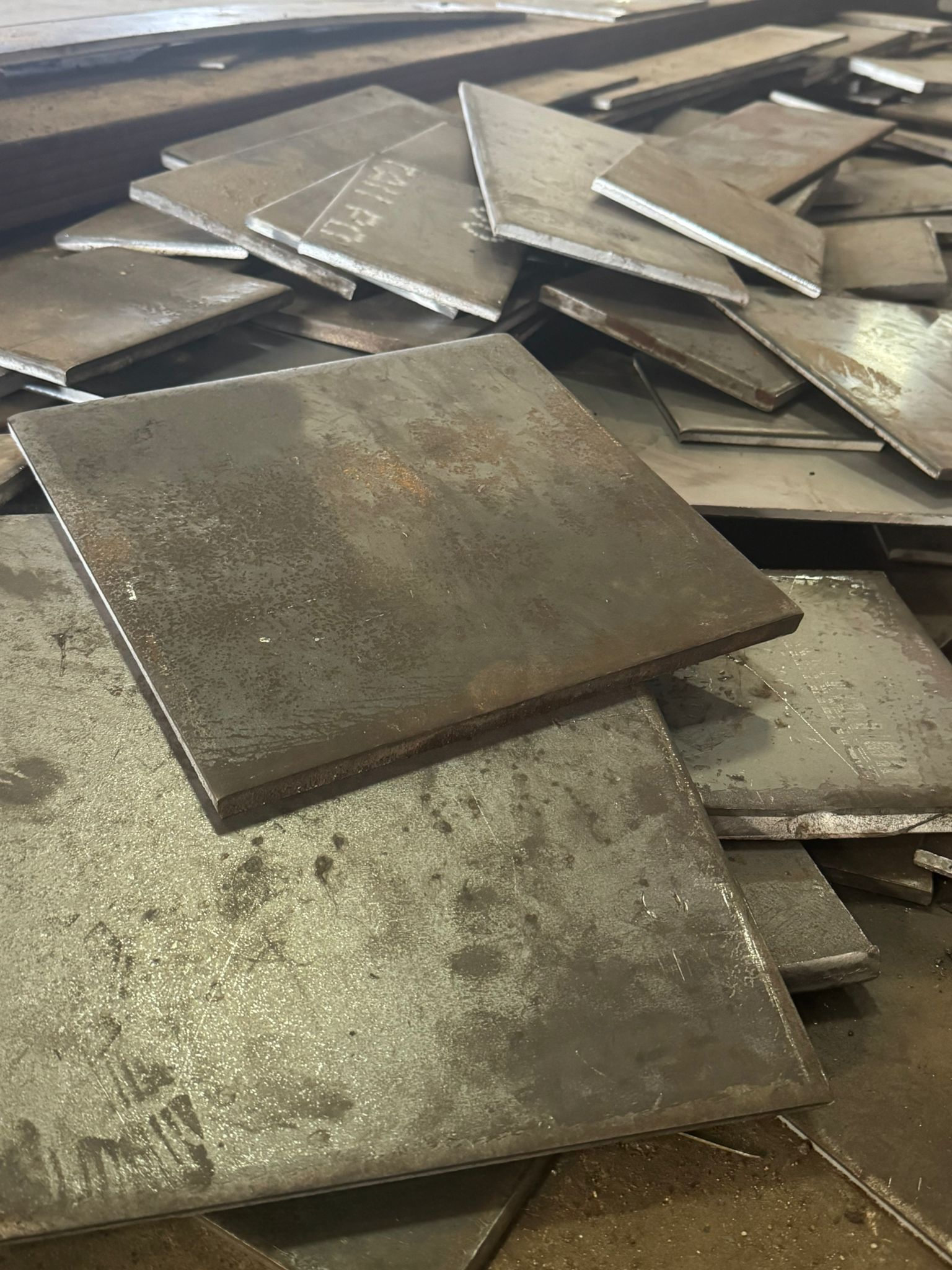 Placas de Acero al corte